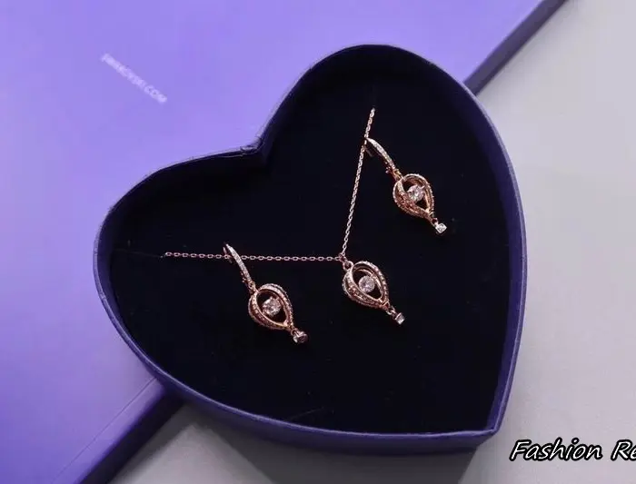 Swarovski Into the Sky Pendant Necklace & Earrings Set