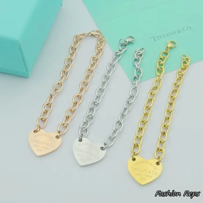 Tiffany & Co. Heart Tag Bracelet In Different Colors
