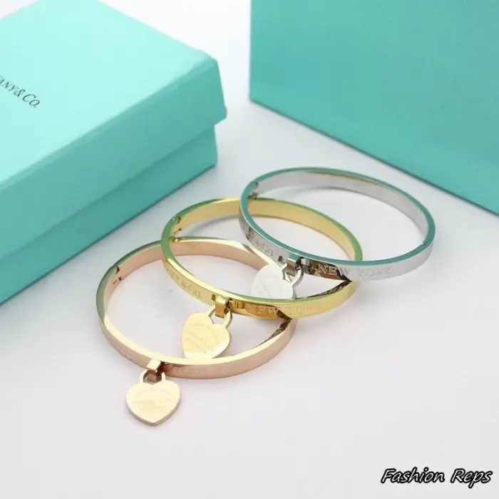Tiffany & Co. Heart Tag Bangle Bracelet In Different Colors