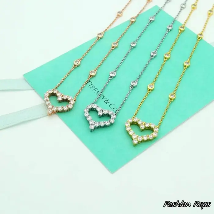 Tiffany & Co. Heart Pendant Necklace In Different Colors