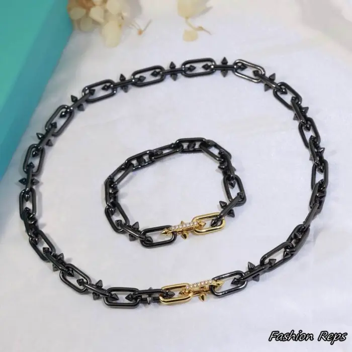 Tiffany & Co. Titan By Pharrell Williams Link Necklace & Bracelet Set