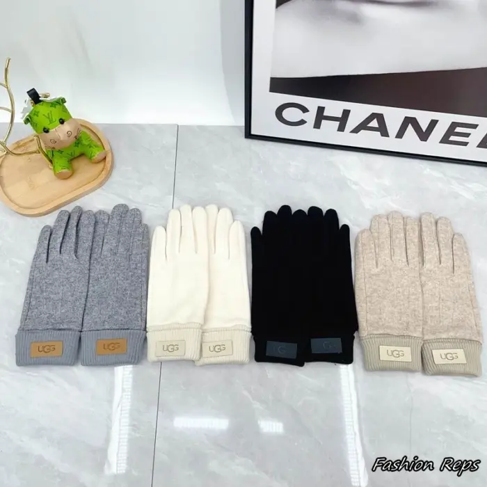 UGG Folded Ribbed Knit Touchscreen Gloves In Different Colors