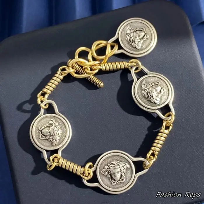 Versace Novantatre Medusa Coin Bracelet