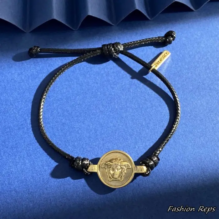Versace Medusa Biggie Braided Cord Bracelet