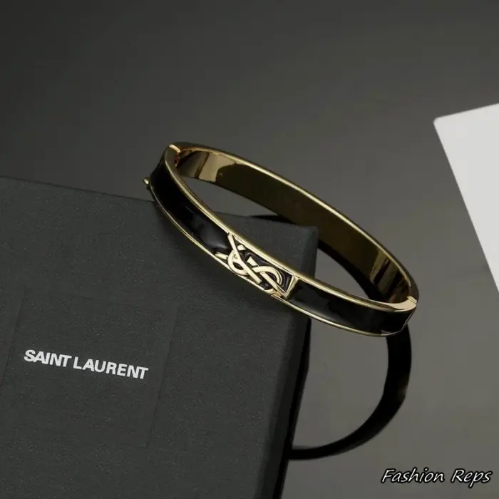 Saint Laurent Opyum Enamel Bangle Bracelet