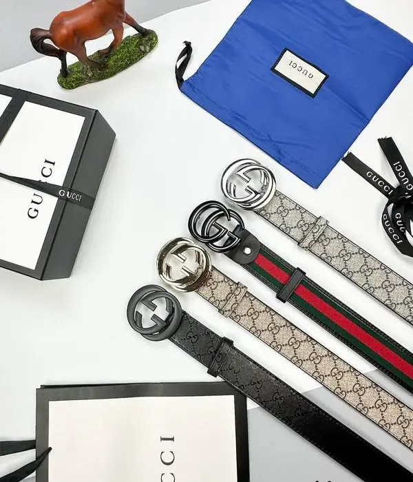 Gucci GG Supreme Leather Belts