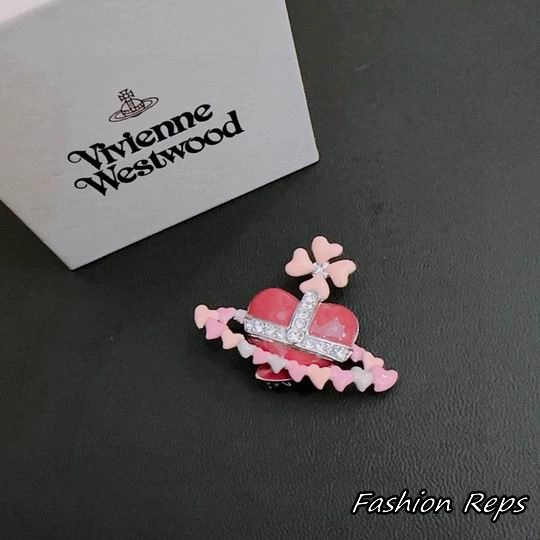 Vivienne Westwood Hearts Clover Orb Brooch