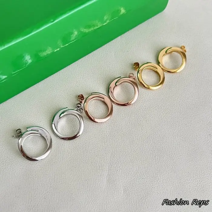 Bottega Veneta Essentials Twist Hoop Earrings In Different Colors
