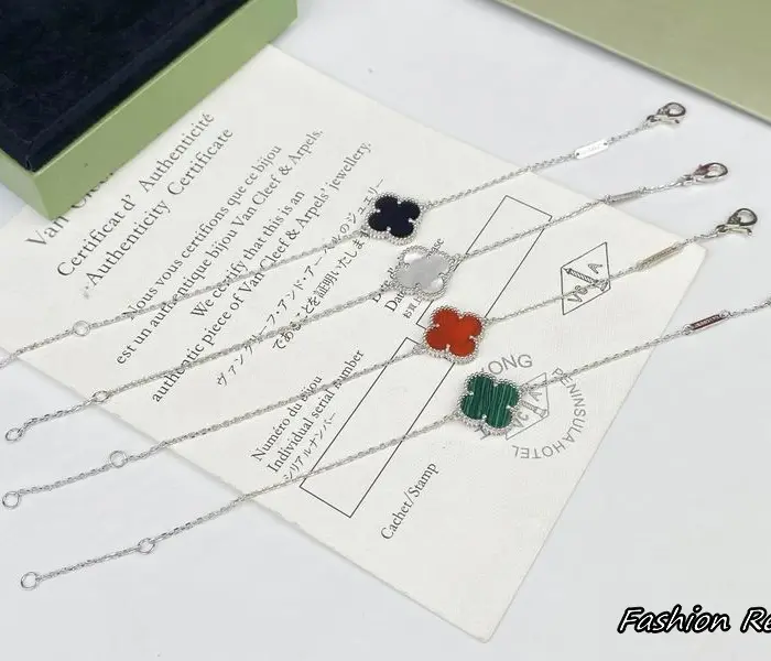 Van Cleef & Arpels Sweet Alhambra Motif Bracelets In Different Colors