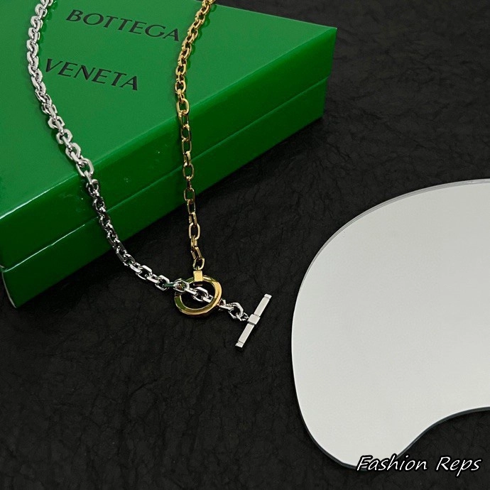 Bottega Veneta Mixed Chain Necklace