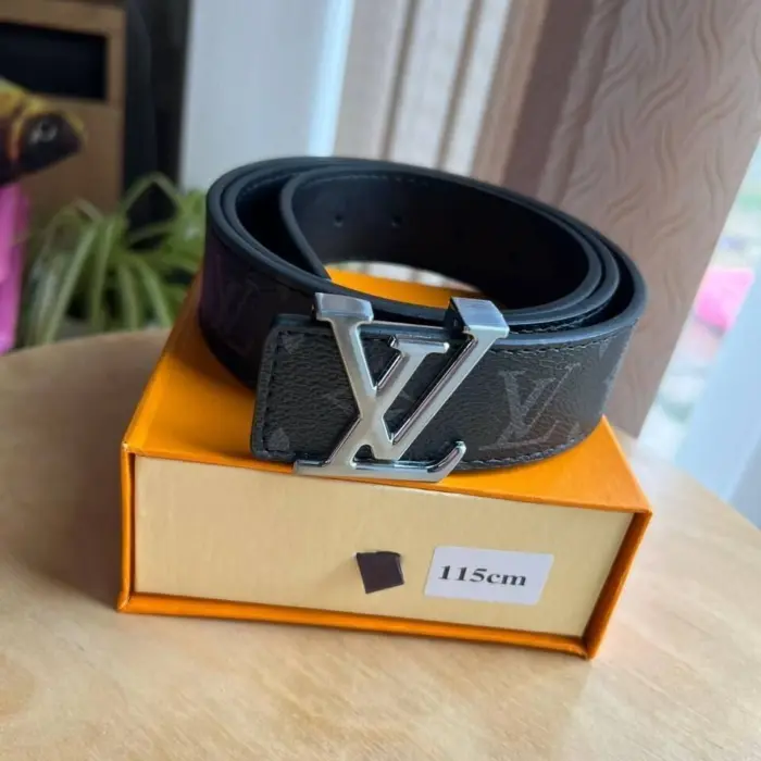 Louis Vuitton LV Monogram Eclipse Leather Belt
